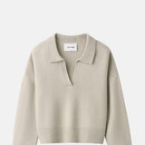 Soft Goat Relaxed Fit Polo Shirt Chalk.