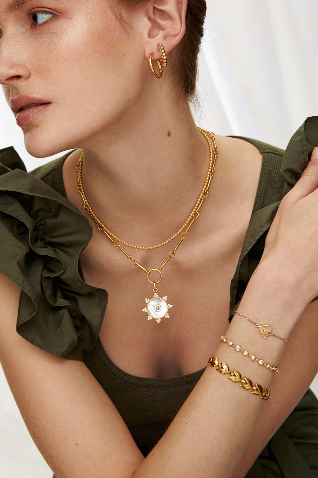 Pearl Gardenia Charm