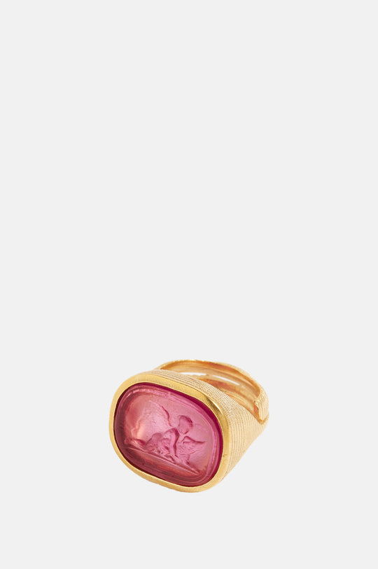 Strength Talisman Ring Magenta