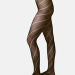 Swedish Stockings Kitty Romb Pointelle Tights Espresso.
