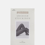 Swedish Stockings Laura Net Tights Oyster Grey.