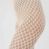 Laura Net Tights Oyster Grey