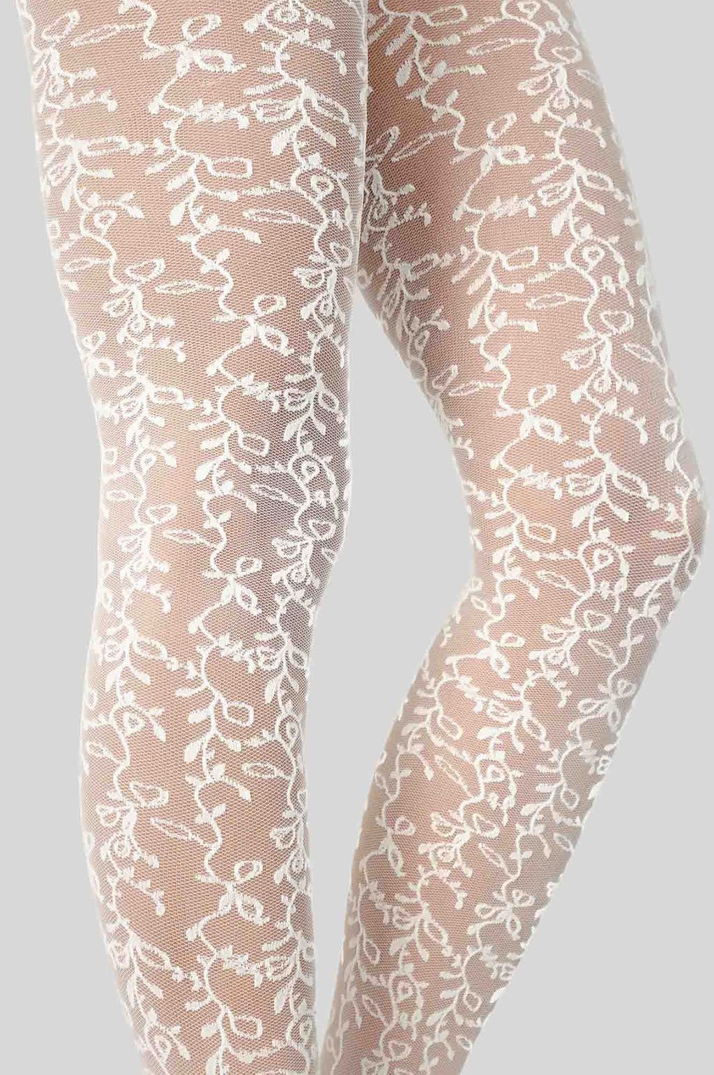 Lo Lace Tights Ivory