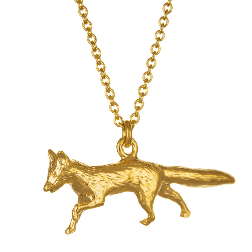 A.M. Prowling Fox Necklace Gold