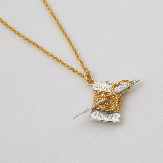 A.M. Twine & Needle 'For Mending Things' Necklace