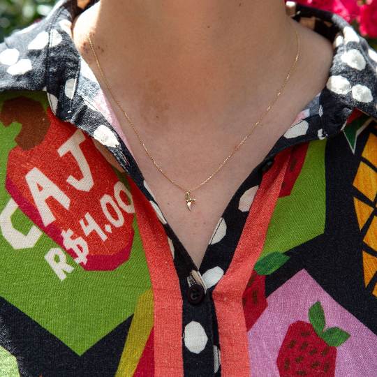 A.M. Teeny Tiny Swallow Necklace 18ct Solid Gold