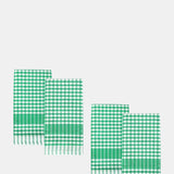 Talking Tables Green Gingham Fabric Napkins 4 Pack.