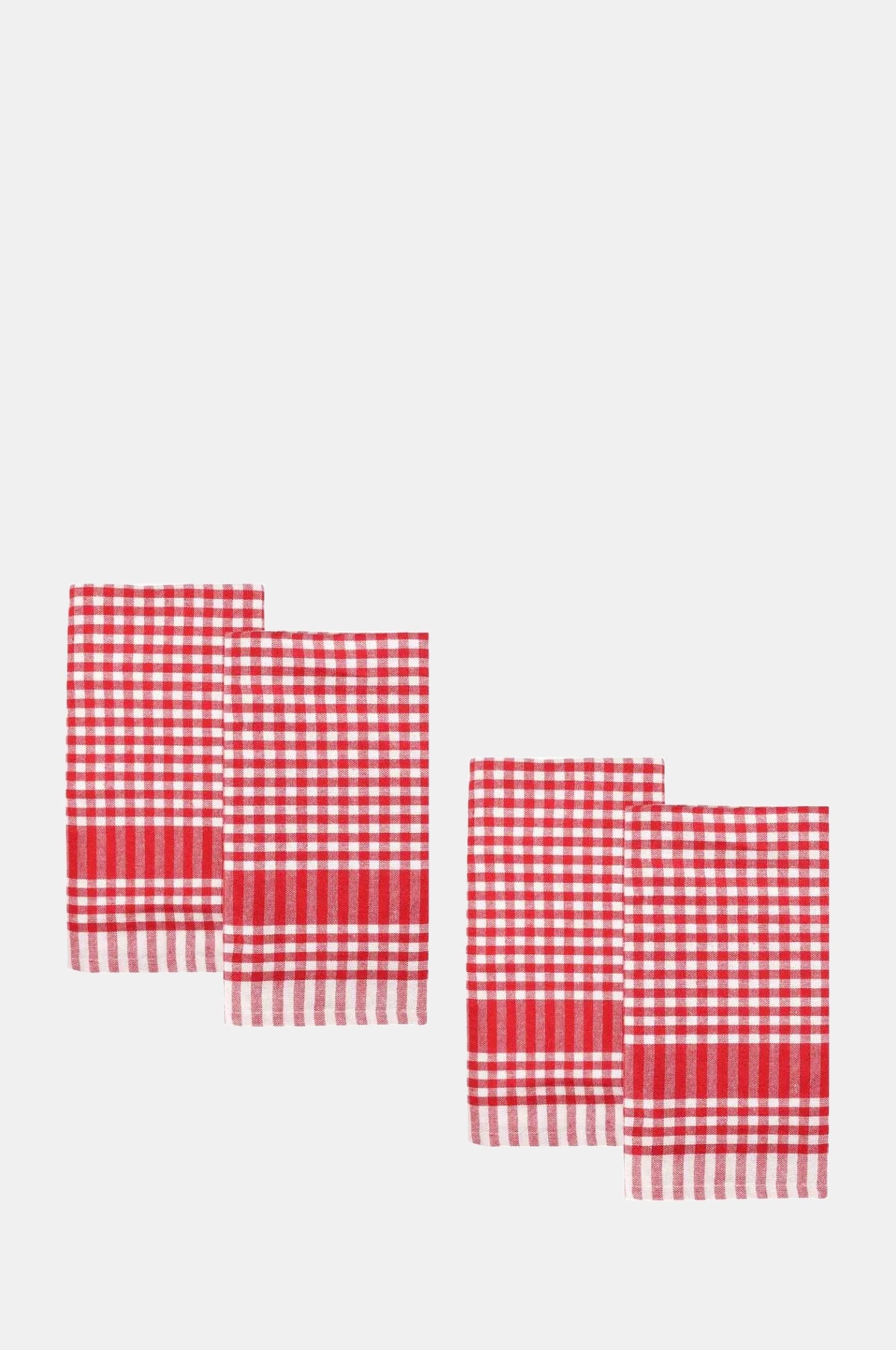 Talking Tables Red Gingham Fabric Napkins 4 Pack.