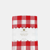 Talking Tables Red & White Fabric Gingham Tablecloth.