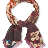 Wool Small Gwenyth Scarf Red