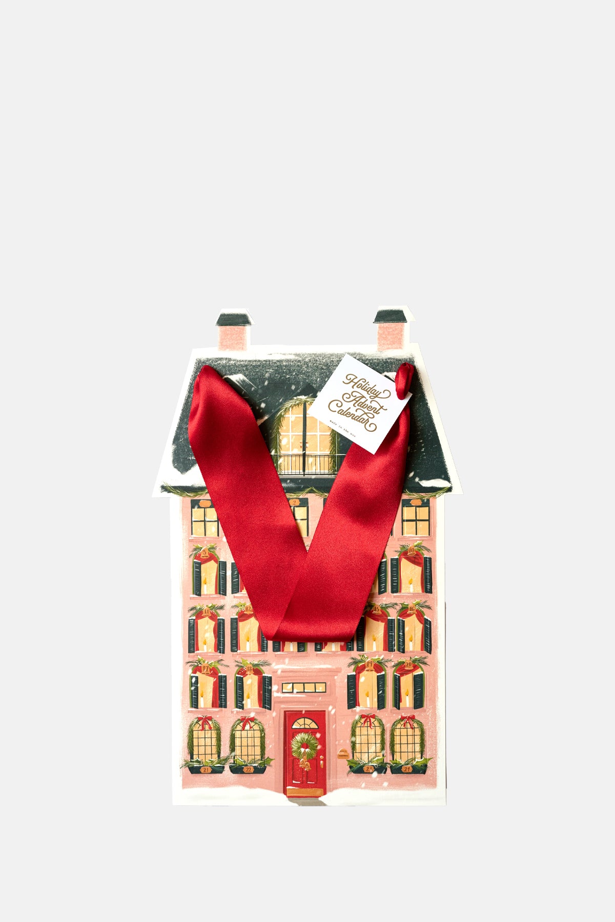 The First Snow Christmas Countdown Paper Calendar Holiday Advent.