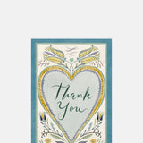 The Kensington Paperie Hearts Delight Thank You Greetings Card.