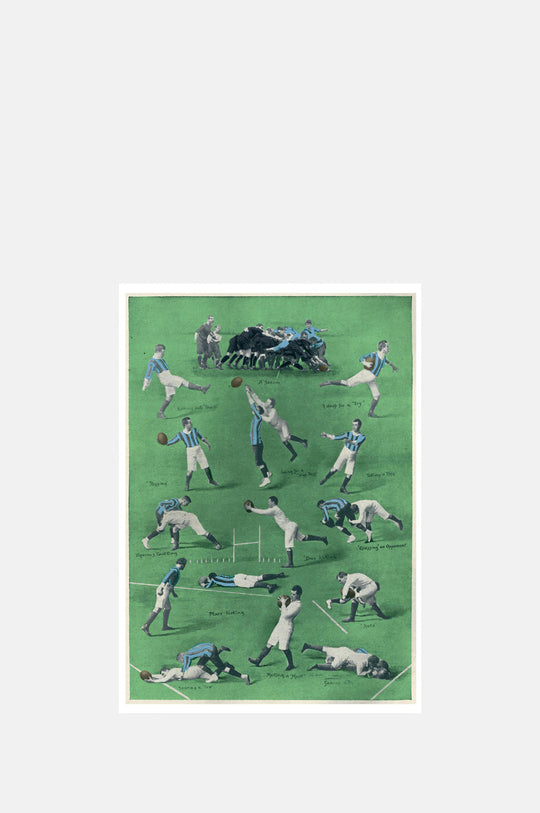 Football - The Rugby Union Game Greeting Card