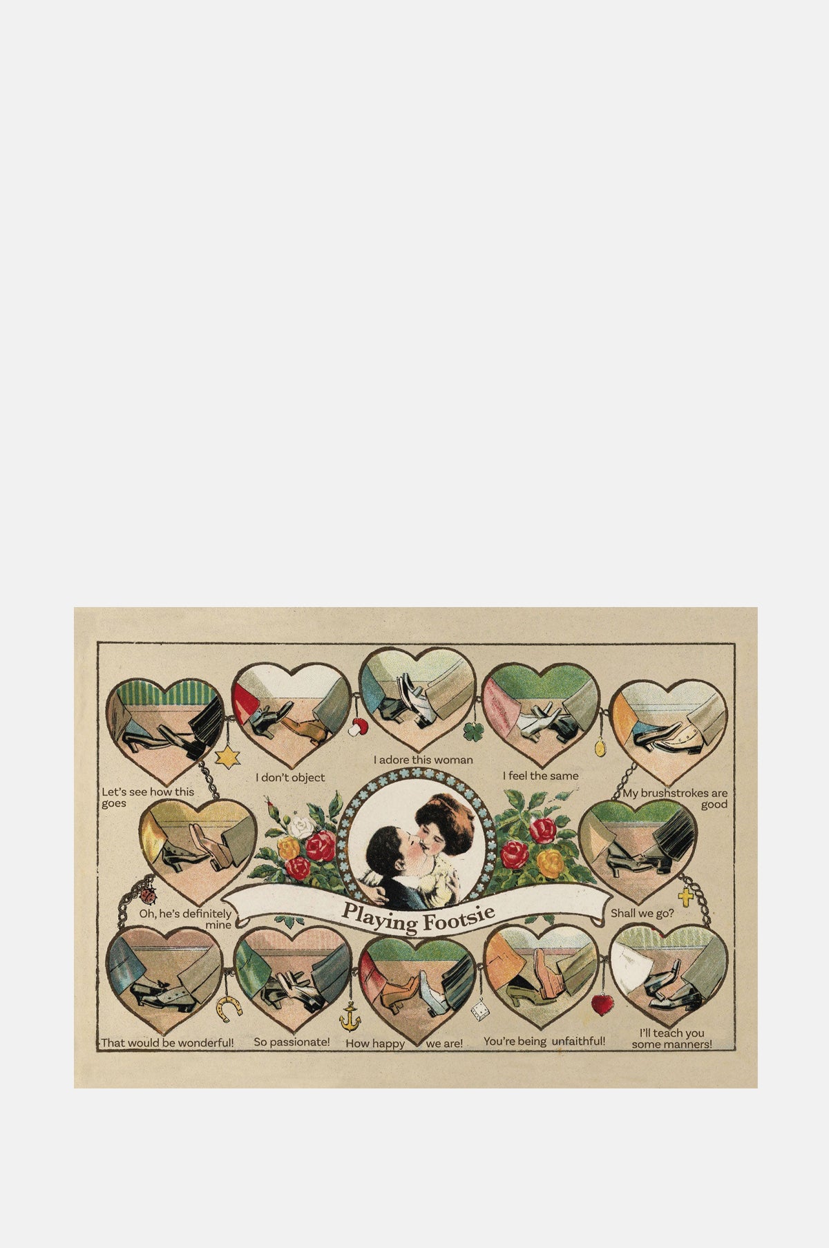 The Pattern Book Footsie Greeting Card.