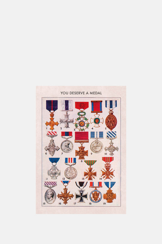 You Deserve A Medal Greeting Card