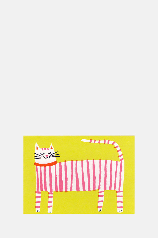 Stripy Cat Card