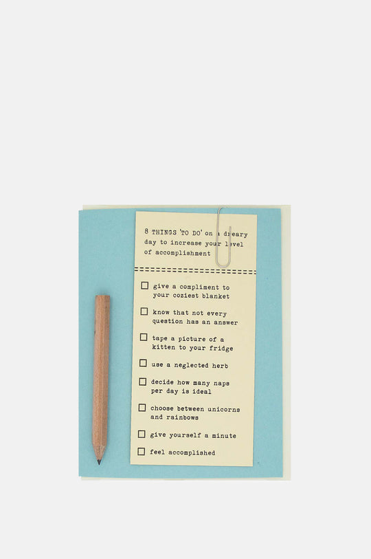 Dreary Day To Do Card