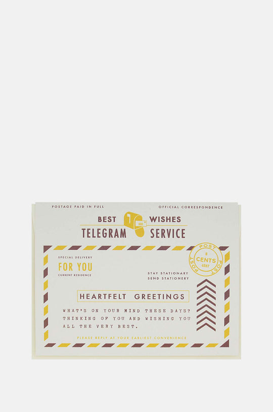 Heartfelt Telegram Card