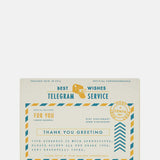 The Regional Assembly of Text Thank You Telegram Card.