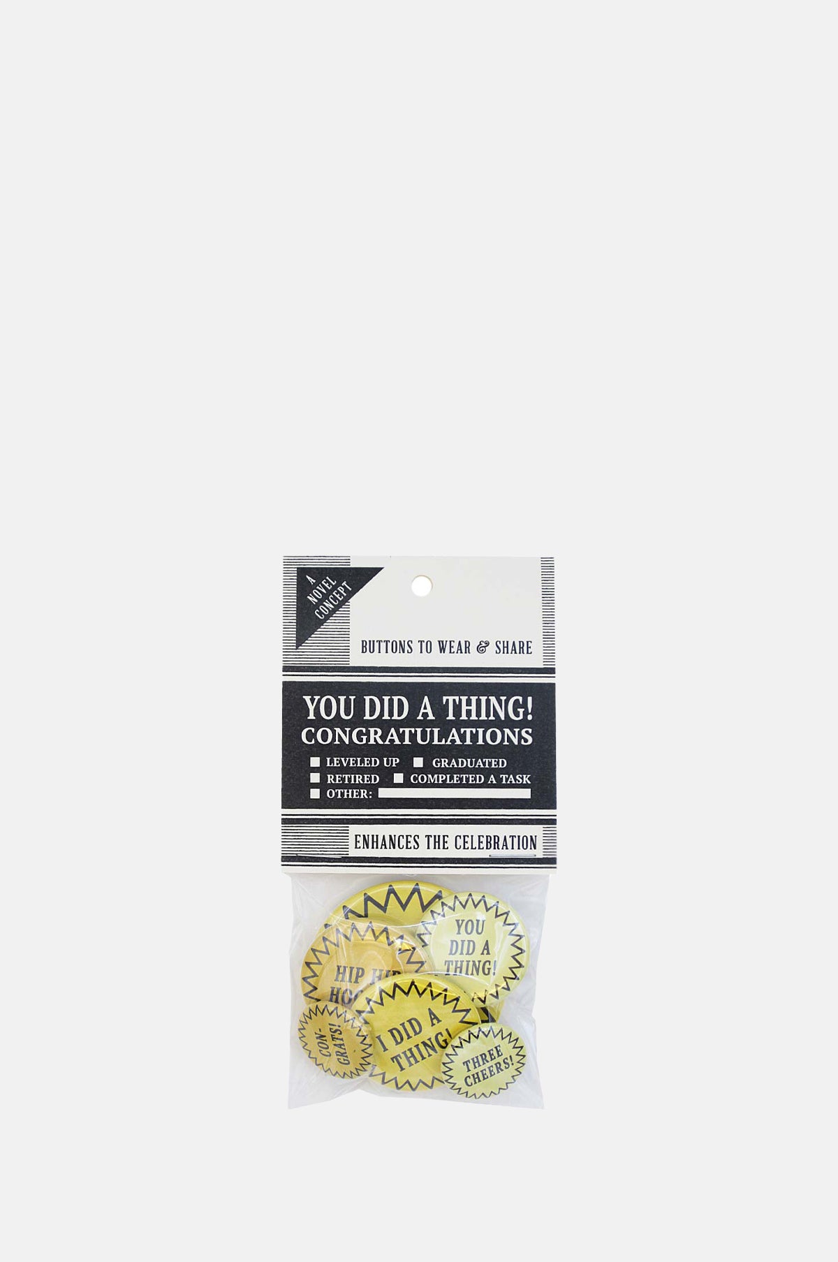 The Regional Assembly of Text You Did A Thing Pack of Buttons.
