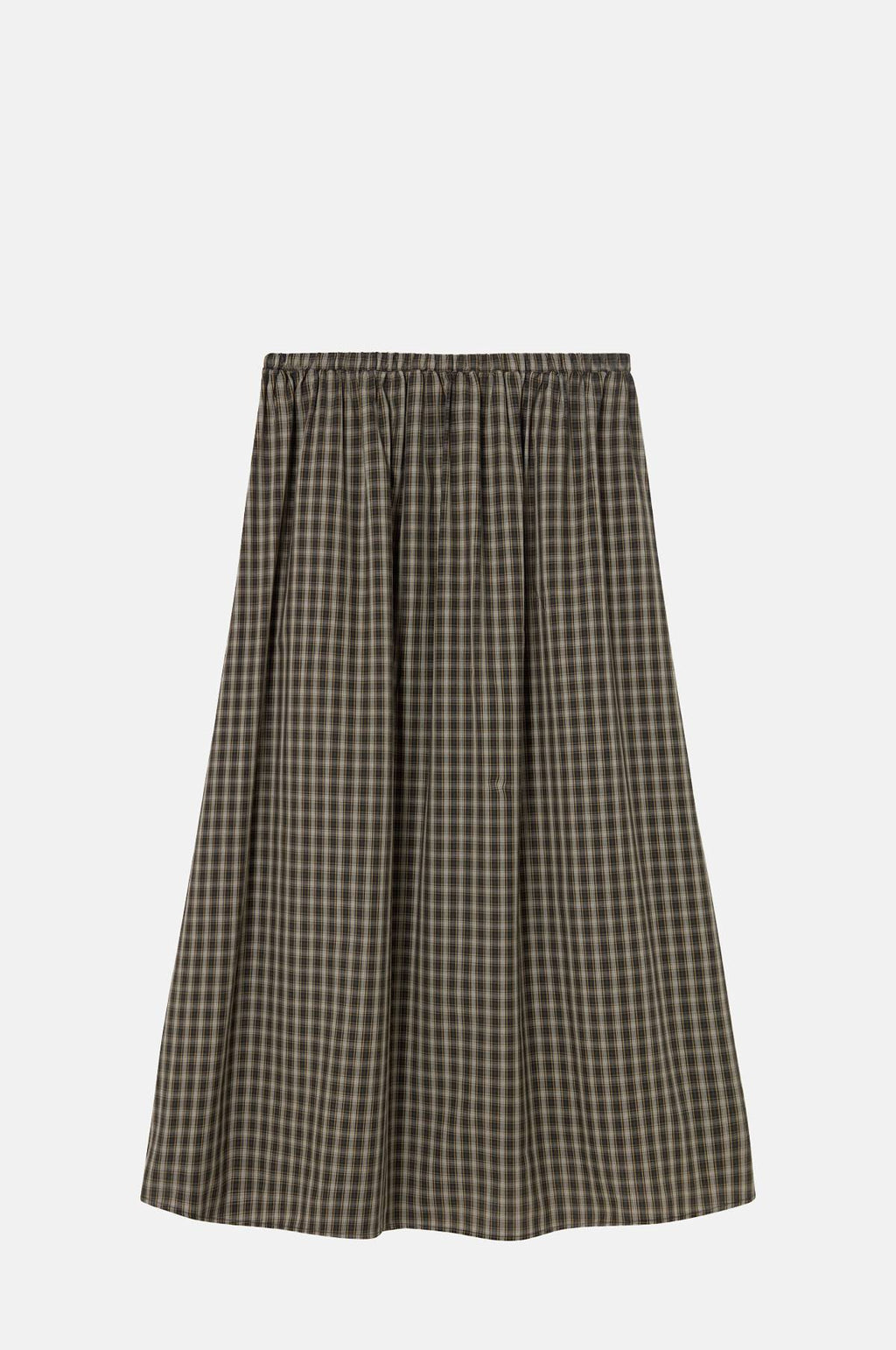 Check Elasticated Skirt Navy