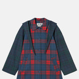 The Tiny Big Sister Check Hood Trench Coat.