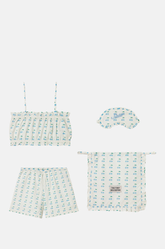 Cherries Pajama Set Off-White