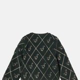 Diamond Geese Sherpa Jacket Ink Blue