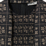 Dots Flowers Smock Dress Navy