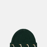 Geese Beanie Ink Blue