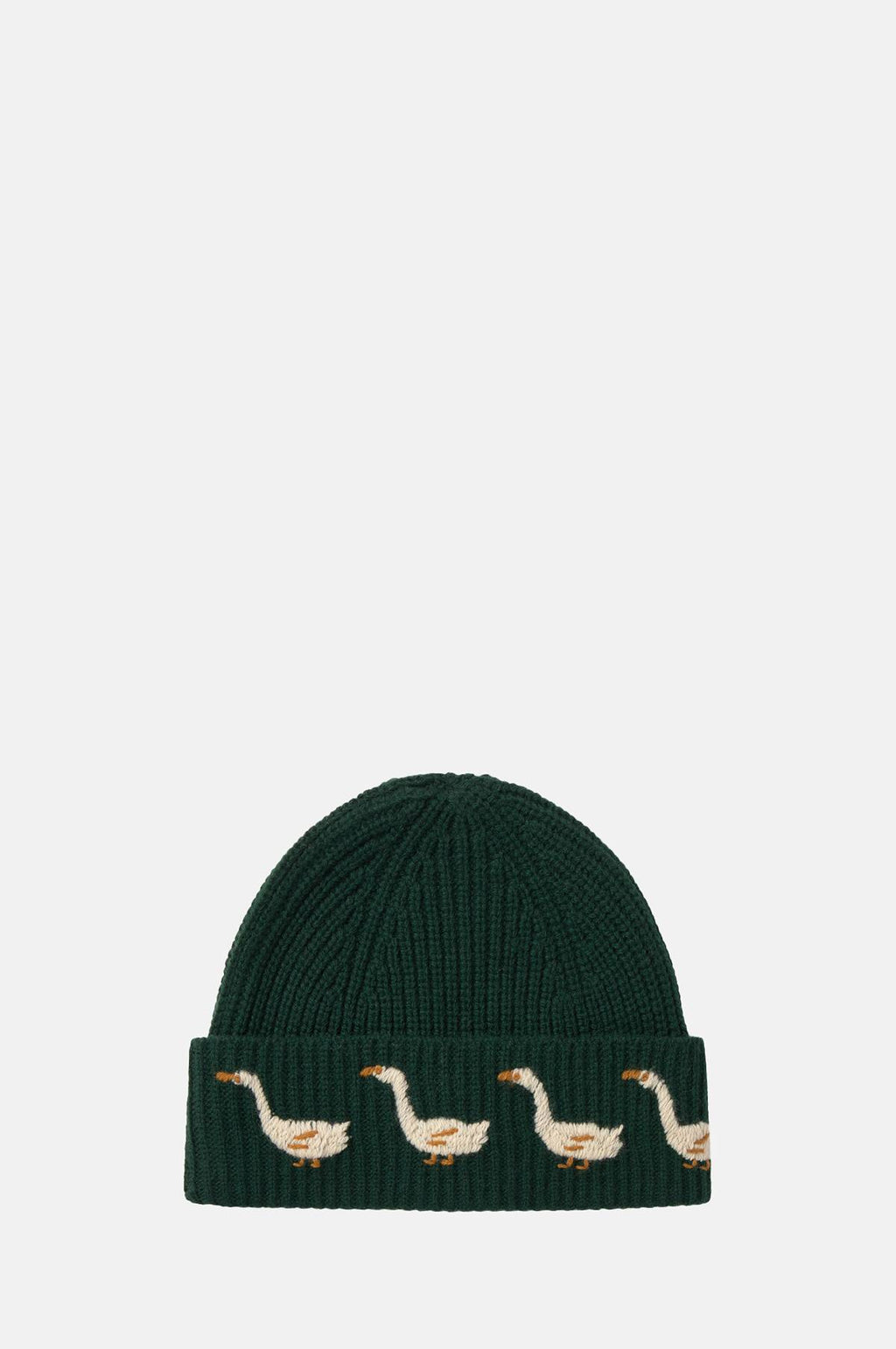 Geese Beanie Ink Blue