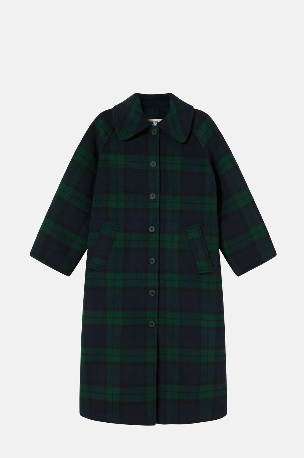 The Tiny Big Sister Long Check Coat.