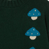 Mushrooms Sweater Ink Blue