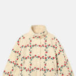 The Tiny Big Sister Roses Grid Sherpa Jacket.