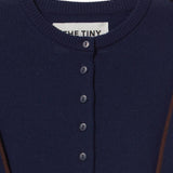 Scarf Neck Lara Cardigan Navy