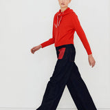 Scarf Neck Lara Cardigan Dark Red