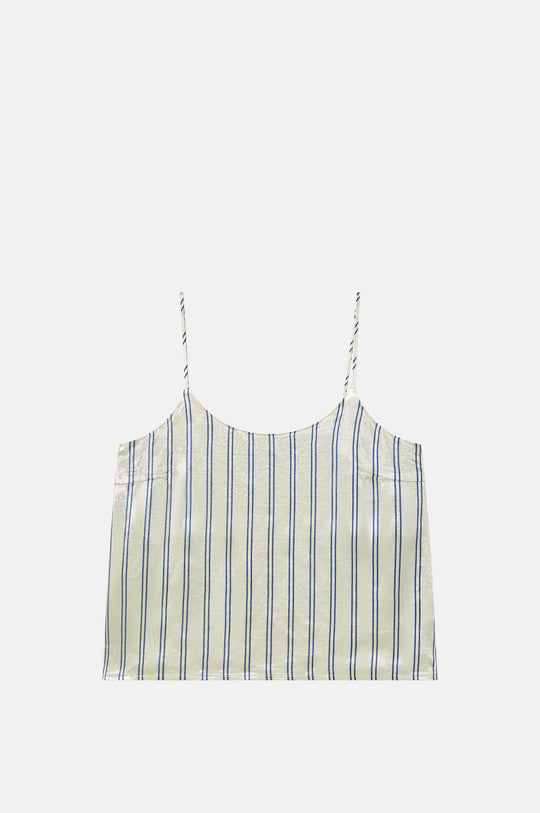 Stripes Straps Top Off-White