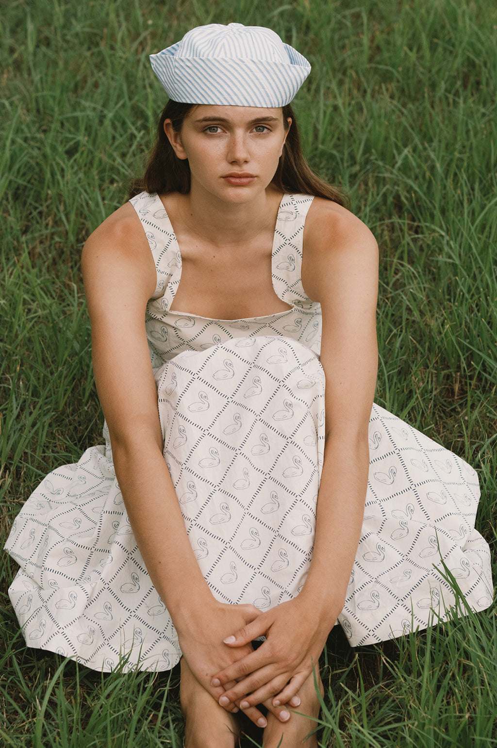 Swans Skirt Light Cream