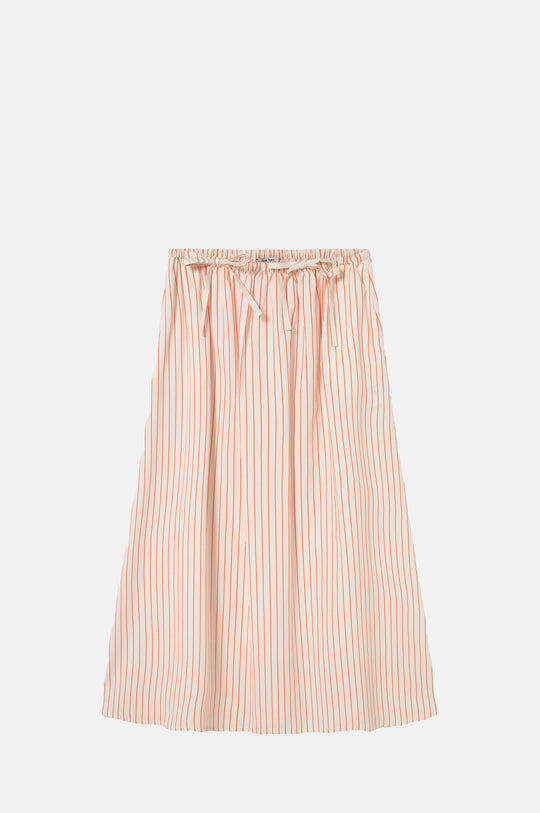 Thin Stripes Bow Skirt Off-White
