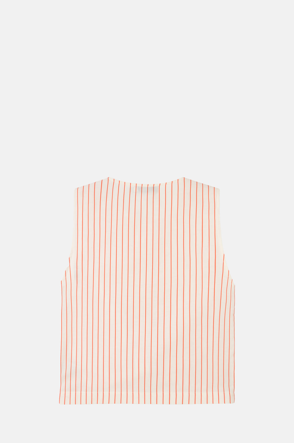 Thin Stripes Bow Vest Off-White