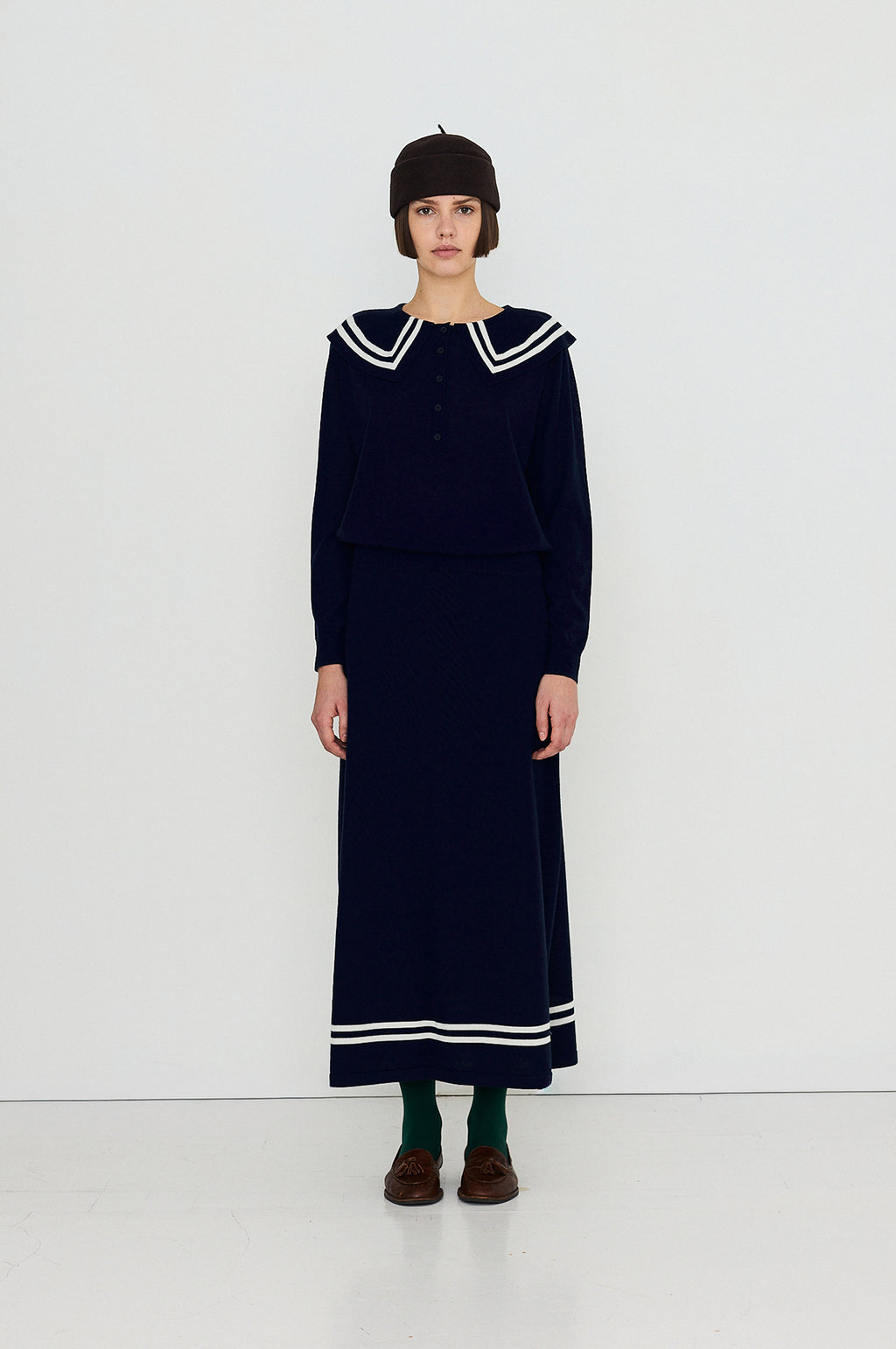 Volume Skirt Navy