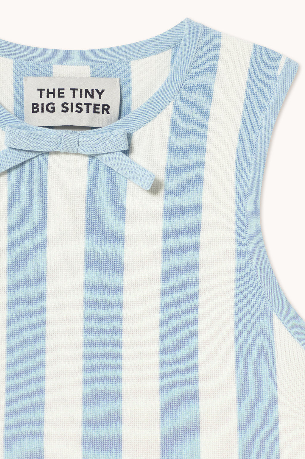 Wide Stripes Top Pretty Blue