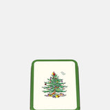 Tin Treat Spode Christmas Tree Small Rectangular Tin with Humbugs.