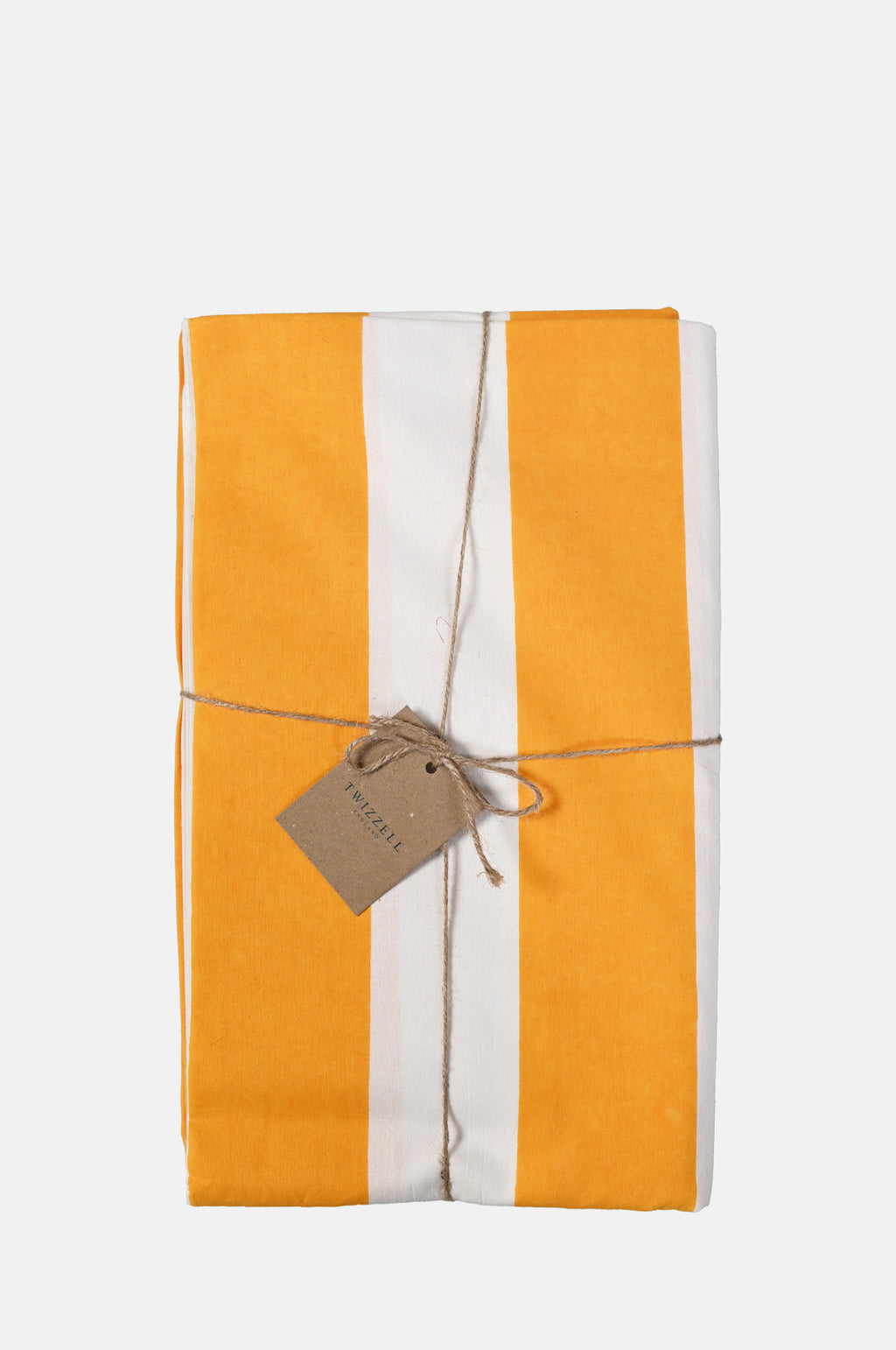 Twizzell Yellow Stripe Tablecloth.
