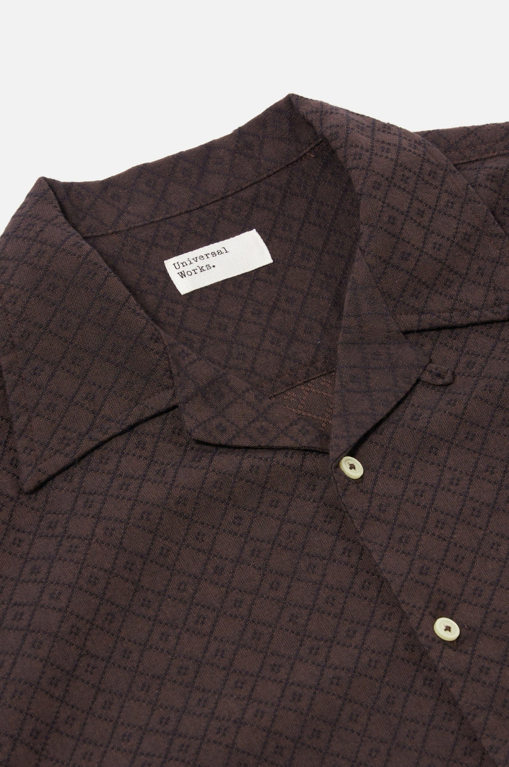 Deck Shirt Diamond Dobby Brown