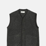 Universal Works Lancaster Gilet Charcoal.