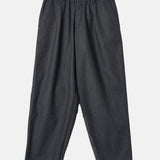 Universal Works Pleated Track Pant Recycled IT Tweed Charcoal.