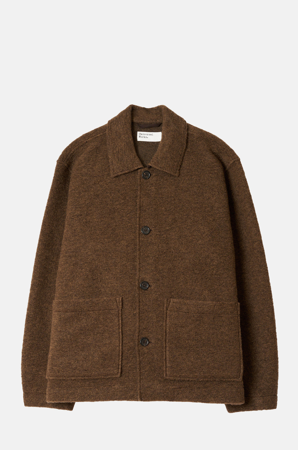 Universal Works Rams Jacket Brown Marl.