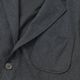 Two Button Jacket Recycled IT Tweed Charcoal