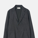 Universal Works Two Button Jacket Recycled IT Tweed Charcoal.